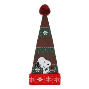 NUEVO Bioworld - Sombrero de Papá Noel Jacquard Navidad Peanuts Snoopy - Imagen 1 de 4