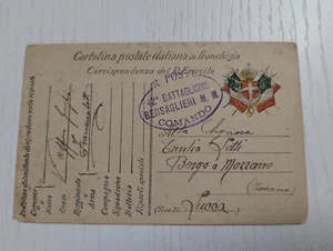 WW1 Franchia Militär Kommando 42 Bersaglieri Regiment M M ZDG 9-9-1915 - Bild 1 von 2