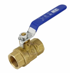 3/4" Female NPT Brass Ball Shut Off Valve Water Air Fluid 600 PSI WOG Full Port - Picture 1 of 6