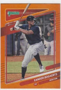 2021 Panini Donruss Xander Bogaerts Orange Foil #128 - Picture 1 of 2