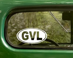 2 calcomanías ovaladas GVL Greenville Carolina del Sur pegatinas vinilo, parachoques, autos, computadora portátil - Imagen 1 de 1