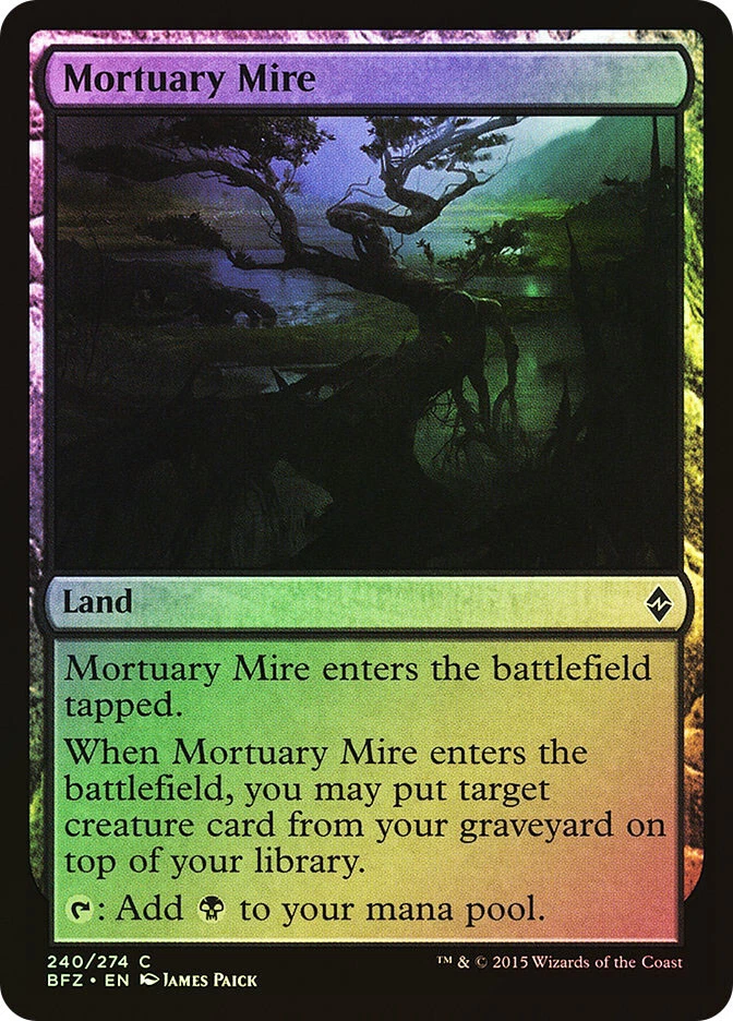 MTG FOIL Mortuary Mire  - Battle for Zendikar #240 - Image 1 of 1