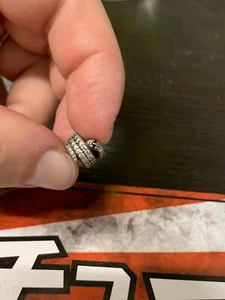 Genuine Pandora Bracelet Charm - Silver Sparkling Coiled Snake Charm S925 ALE - Picture 1 of 5