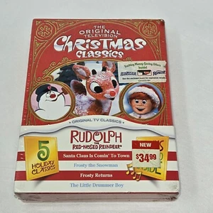 ORIGINAL TV CHRISTMAS CLASSICS 5 MOVIES BOXED DVD SET RUDOLPH FROSTY SANTA NEW - Picture 1 of 4