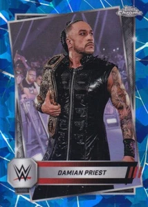 Damian Priest 2025 Topps Chrome Sapphire WWE-Immediately Sleeved - Picture 1 of 1
