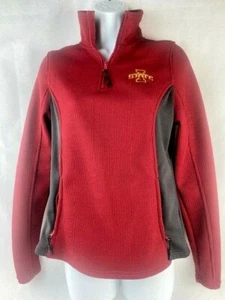 Iowa State Cyclones Colosseum Women's 1/4 Zip Long Sleeve Jacket Shirt Cardinal - Picture 1 of 2