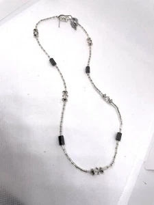Simple Design Swarovski Crystal & Hematite Beaded Necklace - Picture 1 of 7