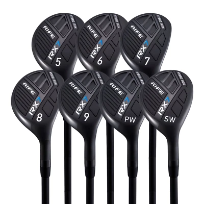 Senior Mens Rife RX7 Hybrid Irons Set #5-SW Senior Flex Graphite Right Handed - Image 1 of 4