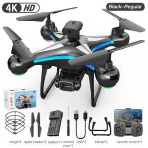 AE11 Drone WIFI FPV Wide Angle 4K HD Dual Camera Obstacle Avoidance Quadcopter - Picture 1 of 18