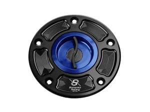 Tapa de tanque de aluminio azul Bonamici para Suzuki GSX-8S / 8R - Imagen 1 de 2