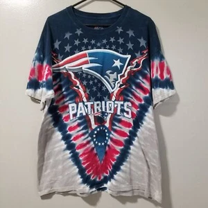 New England Patriots Tie Dye Majestic Camiseta Para Hombre Y2K Para Hombre XL - Imagen 1 de 6