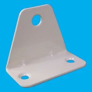 4x Beige Shelf Support Steel Bracket Brace 35x24mm, 90° Angle, Wardrobe, Cabinet - Picture 1 of 3