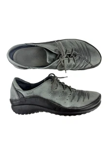 NAOT Kumara Mujer’s 39 EU Gris Cuero Yoga Con Cordones Zapato Cómodo 8 EE. UU. - Imagen 1 de 11