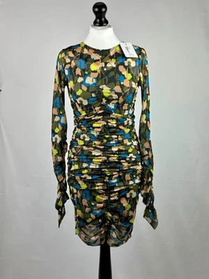 Ted Baker Bodycon Short Dress Uk10 Size 2 Multicolor RPR 125£ Brand New - Image 1 of 4