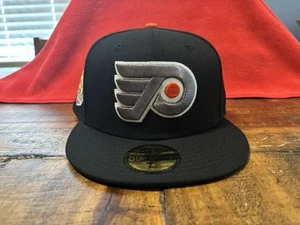 Philadelphia Flyers Black Silver New Era Fitted 7 3/4 Green UV Glow In The Dark - Picture 1 of 22