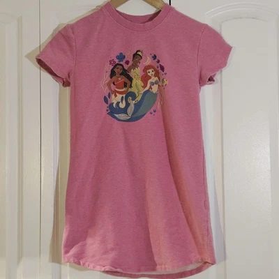 Vestido pijama feminino Disney Store camisola rosa princesas camiseta vestido PJs  - Imagem 1 de 4