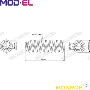 COIL SPRING SP4533 FOR MAZDA CX-3 PEX3/PEXB/PEXT/PE-VPS 2.0L S5-DPTS/DPTR 1.5L - Picture 1 of 8
