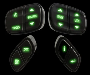 LED Steering Wheel Controls for 2003-2006 Chevy/GMC truck (Green- Plug and play) - Picture 1 of 1