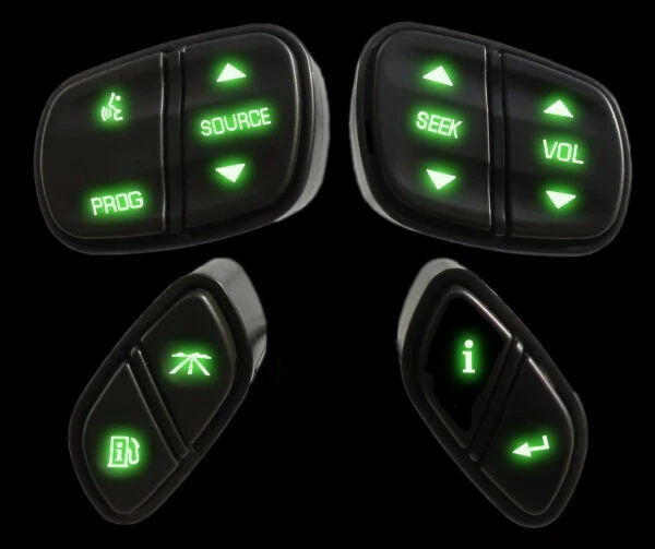 LED Steering Wheel Controls for 2003-2006 Chevy/GMC truck (Green- Plug and play) - Image 1 of 1