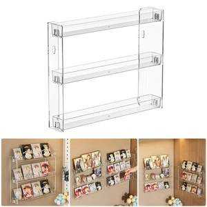 1-10X 3Tier Acrylic Wall Nail Polish Rack Storage/Display Organiser Stand Holder - Picture 1 of 13