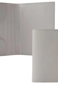 Bell’INVITIO Italian Leather Passport Holder In Dove Gray. $135 Retail! NEW! - Picture 1 of 4