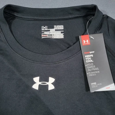 Camisa Under Armour Para Hombres XL Negra Manga Larga Equipo de Calce Suelto Ligera Nueva con Etiquetas Foto 1 de 4