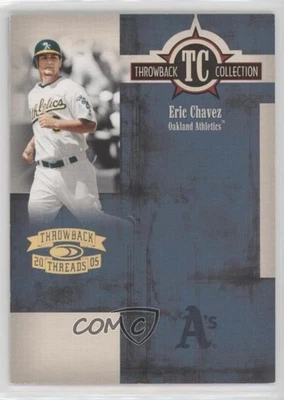 Donruss Throwback Threads Collection Gold Century Proof 2005 Eric Chávez 0a3 Foto 1 de 3