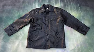 Vintage RARE Alta Moda Men's Black Leather Jacket Size L. - Picture 1 of 13
