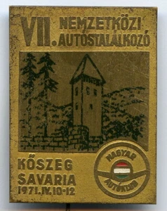 Hungría Magyar Autoklub Auto Club 1971 Vintage Coche Automóvil Pin Insignia!!! - Imagen 1 de 2