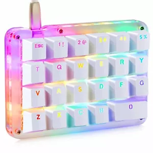 23 Fully Programmable Keys Mechanical Gaming Keypad RGB LED Backlit Red Switches - Picture 1 of 6