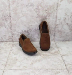 Brown Brogues Dora Dr Scholls Leather Suede Slip On Loafers Shoes Womens Size 6 - Picture 1 of 11
