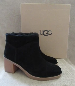 UGG Australia Kasen Blockabsatz gefärbt Shearling Wildleder Stiefel Schuhe US 10EURO 41 NEU MIT ETIKETT - Bild 1 von 10