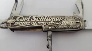 Carl Schlieper 1920 Germany Art Deco Antique Multi Purpose Folding Pocket Knife - Picture 1 of 14