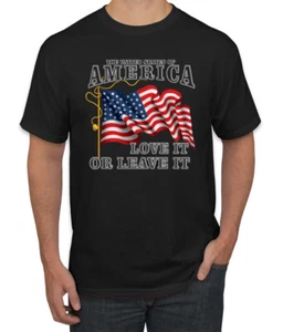 Camiseta gráfica America Love it or Leave it bandera patriótica del orgullo americano para hombres - Imagen 1 de 25