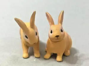 Tomy Takara Animal - Animal 2 Rabbits Bunnies Movable figure 5-6 cm - Picture 1 of 4