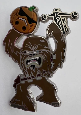 Disney Star Wars Halloween Trick or Treat Candy Pumpkin Chewbacca Pin 2015 - Image 1 of 2