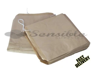 100 x STRUNG KRAFT BROWN PAPER FOOD BAGS - 7" X 7" - Picture 1 of 4