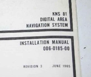Bendix King KNS81 Digital Area NAV System Installation Manual 006-0185-00 - Picture 1 of 1