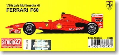 1/20 2009 Ferrari F60 Kimi Räikkönen / Filipe Massa scale model kit by Studio 27 - Image 1 of 4
