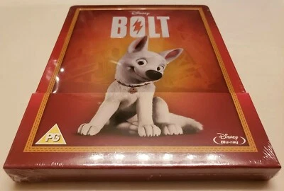 Disney's Bolt Embossed STEELBOOK (Blu-ray, UK) RARE REGION B LOCKED Foto 1 de 4