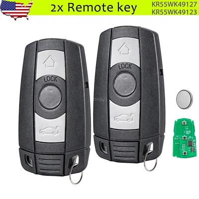 2 Remote Control Key Fob  for 2006-2011 BMW 328xi 330xi 335xi 530xi 528i xDrive - Image 1 of 4