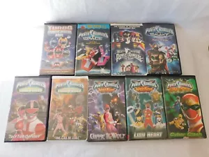 Power Rangers: The Movie, Power Rangers in Space, etc. 9 VHS Tapes in Clamshell - Picture 1 of 11
