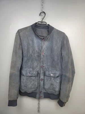 Gimo's Suede Leather Bomber Jacket Mens Size M-L - Image 1 of 4