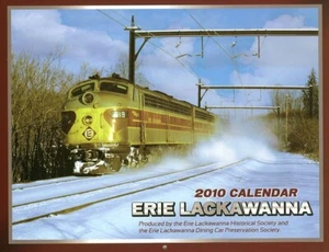 ERIE LACKAWANNA EISENBAHN 2010 WANDKALENDER * DUTZEND TOLLE 81/2x11" ZUGFOTOS * - Bild 1 von 6