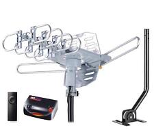 WA-2608 Digital Amplified Outdoor HD TV Antenna with Mounting Pole & 40 ft RG...