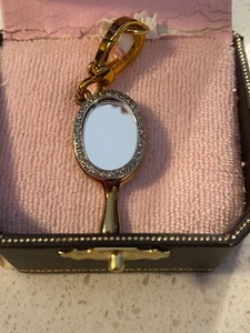 Juicy Couture VANITY MIRROR Charm Brand NEW! #YJRU1506 with enamel on the back - Picture 1 of 10