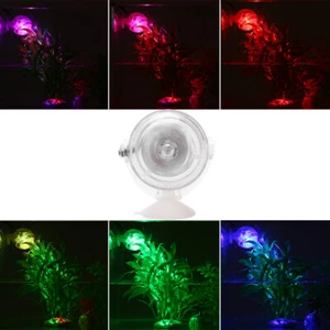 Waterproof Aquarium Mini LED Spotlights Submersible Fish Tank Lamp Multicolor - Picture 1 of 12