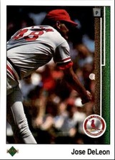 1989 Upper Deck Jose DeLeon . St. Louis Cardinals #293