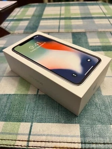 Iphone X Silver 64 Gb, Box ONLY - Photo 1 sur 2