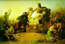 Pizarro Seizing the Inca of Peru, 1846 30x40 Canvas